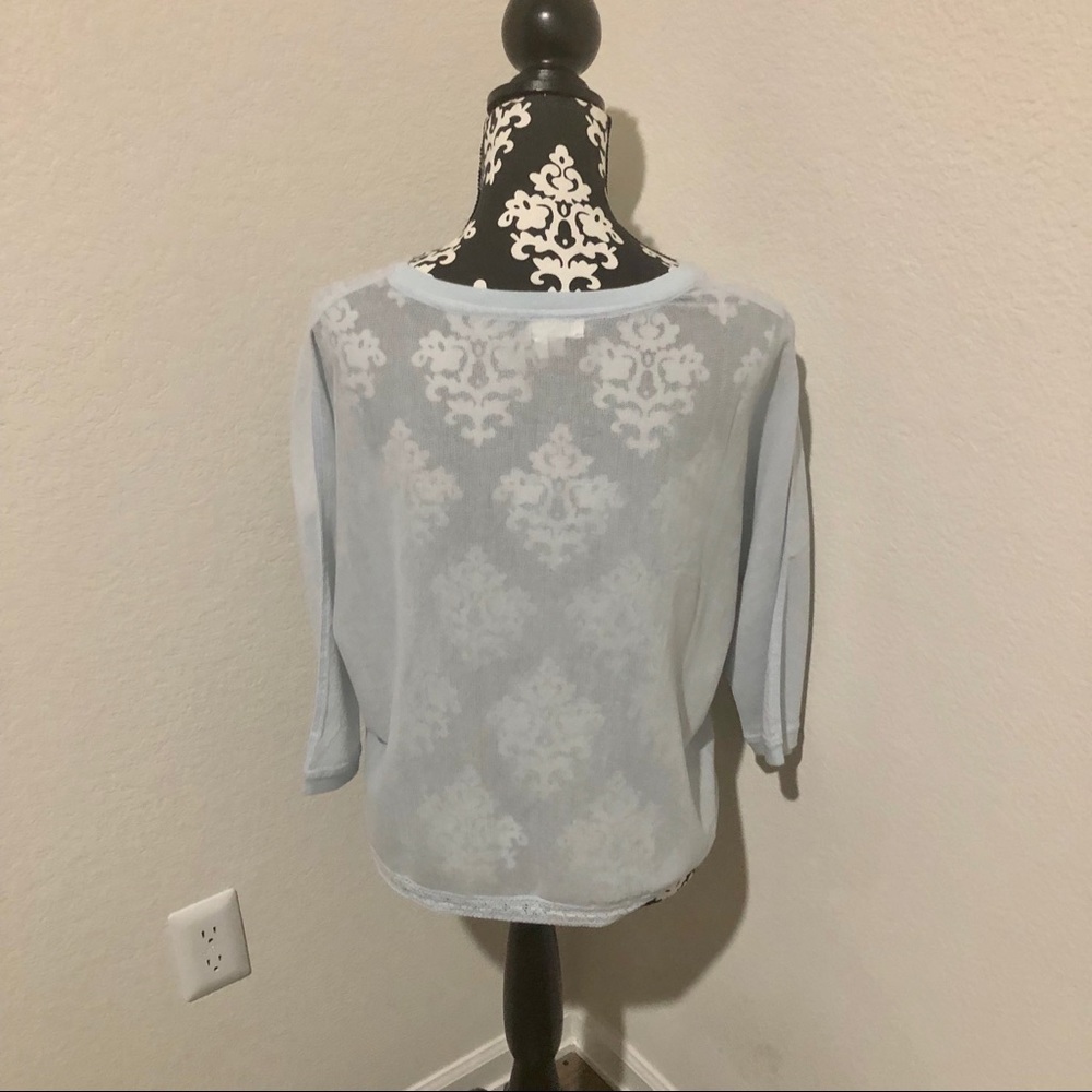 Anthro Meadow Rue sheer top NWOT - Picture 2 of 3